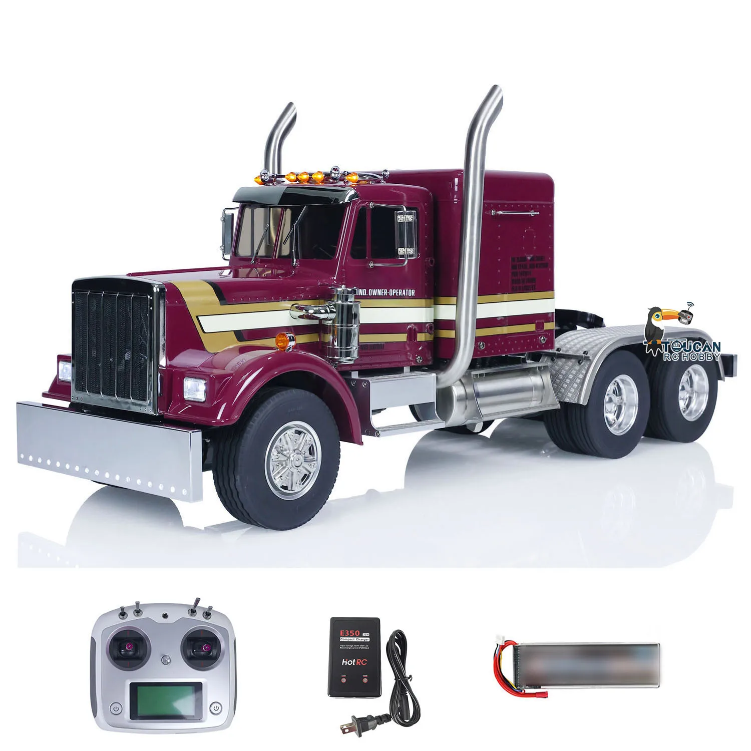 6x6 56301 RC тягач металлическое шасси 1/14 RTR пульт дистанционного управления