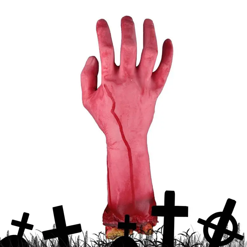 

Halloween Blood Props Dismembered Body Parts Broken Hand Haunted House Prop Bloody Halloween Decorations Realistic Broken Hand