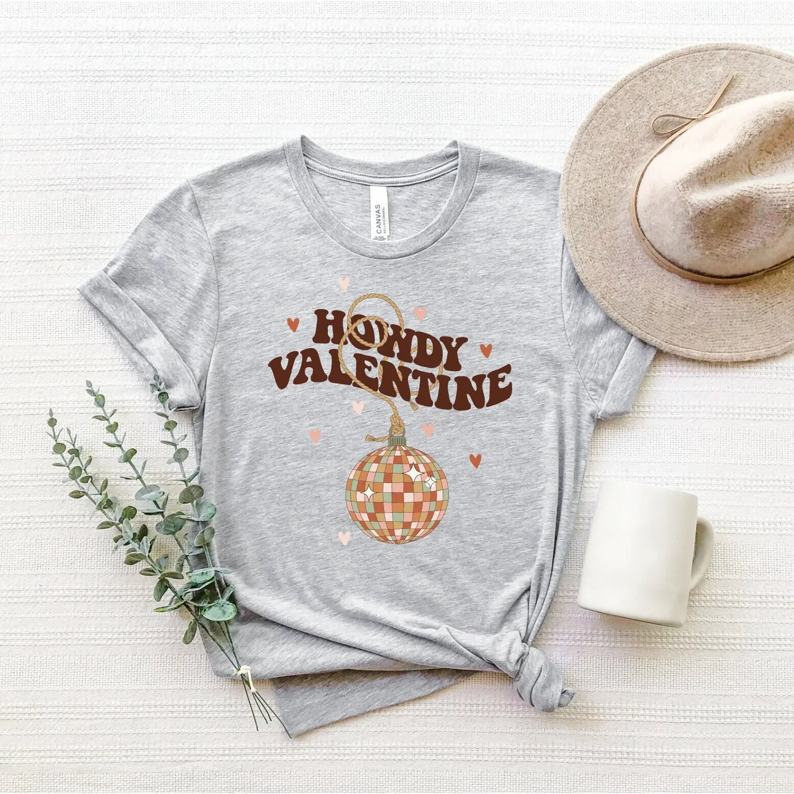 Смешная футболка Howdy в стиле диско Ко Дню Святого Валентина