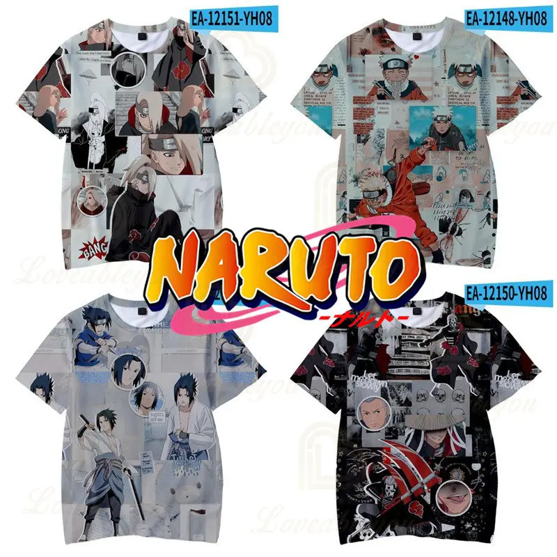 

Naruto Kakashi Children's Wear Kids T-shirt Anime 3d Shirt Boys Girls Summer Harajuku Short Sleeve Tops Tshirt Teen Clothes