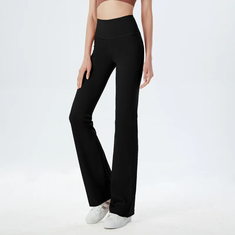 

Wide Leg Yoga Pants Women's New High Waist, Hip Lift, Abdominal Contraction, Stretch Sports Pants, Nude Feel, Casual, Outdoor