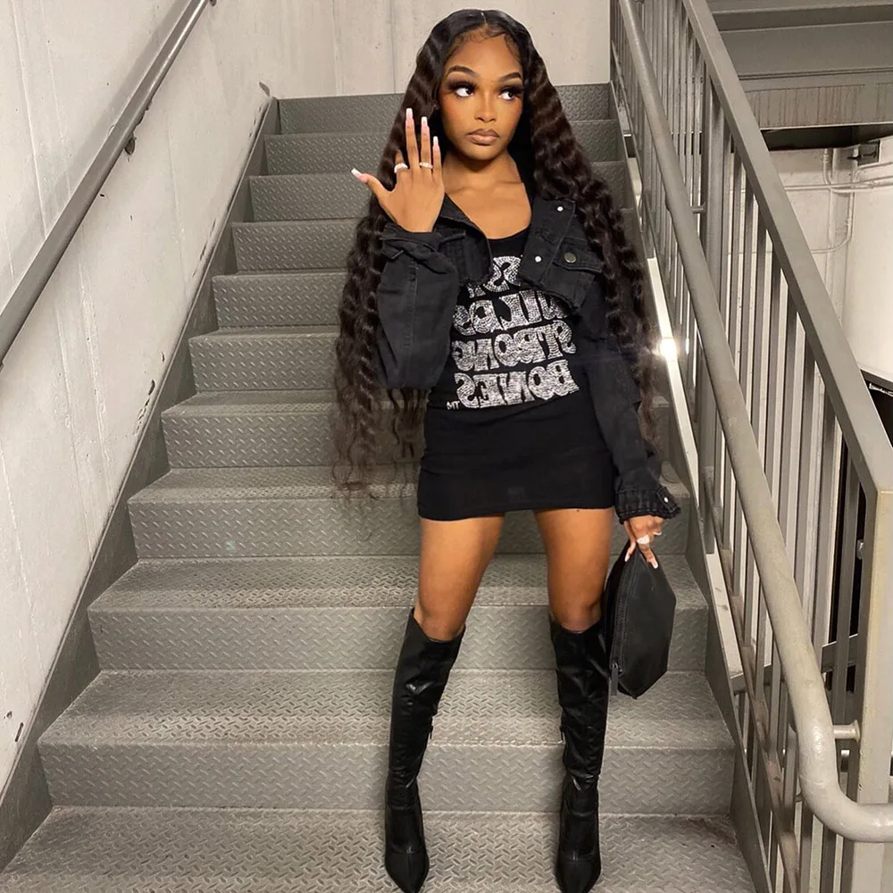 

Мини-платье женское повседневное с буквенным принтом и бриллиантами, без рукавов