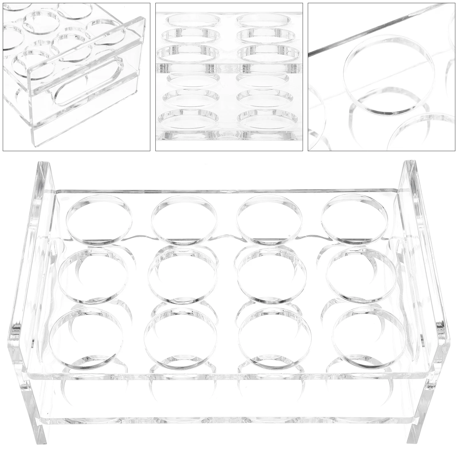 

Shot Rack Cup Holder Glass Rum Stands Storage Acrylic Decoration Party Easter Cocktail Glassesgadgets Display Barwarebar Tray