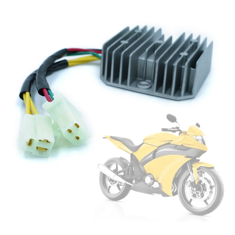 

6 Wires 2 Plugs Rectifier Voltage Regulator Universal Suitable for Motorcycle Pit Dirt Bike Quad 250CC ATVs Mopeds Buggy