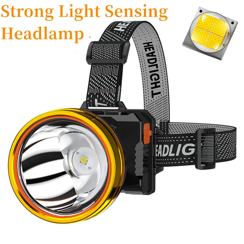 Waterproof USB Rechargeable Headlamp Portable P50 Wick Headlight 2400mah Battery Torch Portable Working Outdoors  Head Light