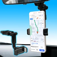 rearview mirror mount phone holder universal car holder rear view mirror bracket smartphone clips stand home office headrest van