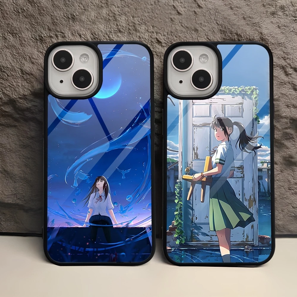 Чехол для телефона Suzume No Tojimari S24 Ultra Samsung Galaxy S23 S21 S22 S10 S20 S30 Plus Note 20 задняя крышка из