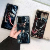 marvel superhero venom phone case soft for samsung galaxy note20 ultra 7 8 9 10 plus lite m21 m31s m30s m51 cover