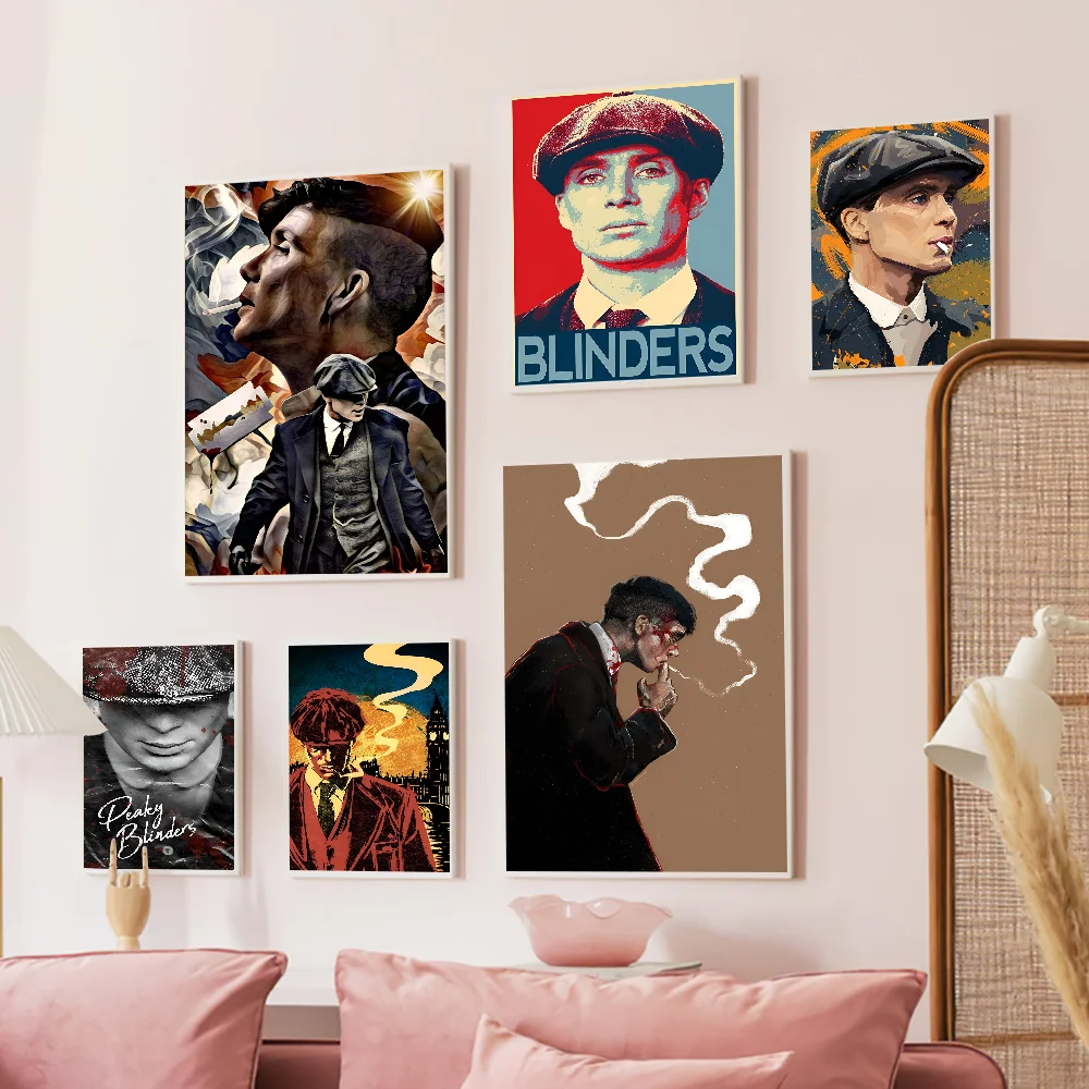P-Peaky B-Blinders TV Anime Posters Sticky Whitepaper Prints Artwork Kawaii Room Decor