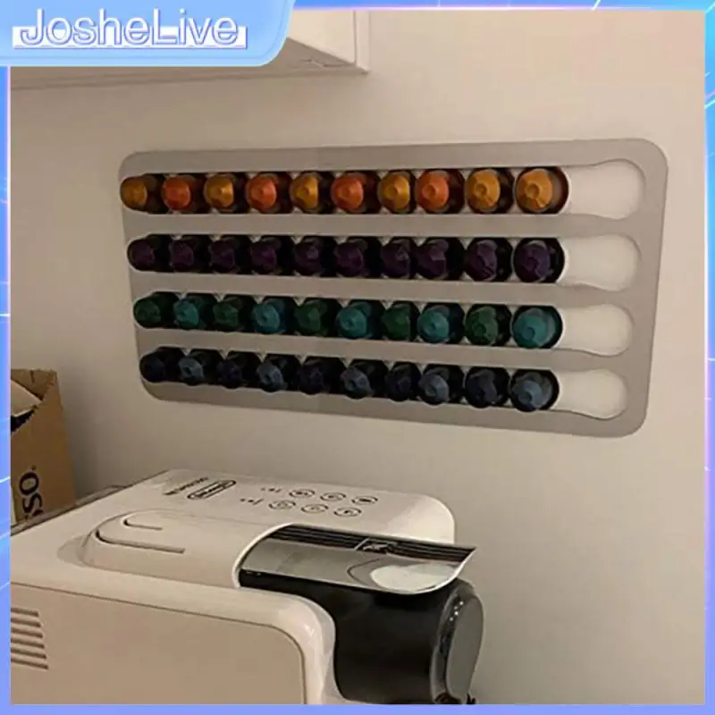 

Полка для хранения капсул Nespresso, кухонный шкаф, настенный шкаф для плитки, ресторана, алюминиевый кронштейн для хранения 24/40