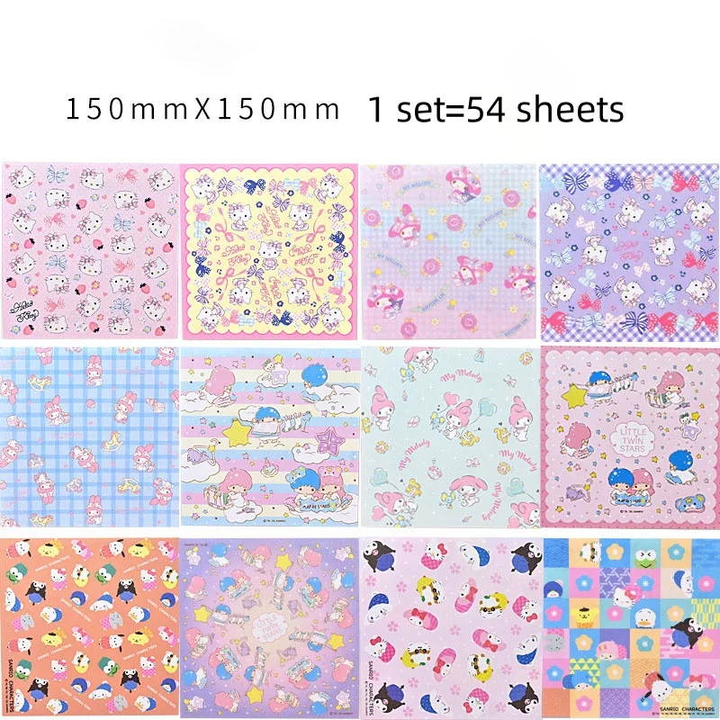 10set/ лот Sanrio Kuromi мелодия корицы Китти Memo Pad милый ручной работы бумаги оригами DIY