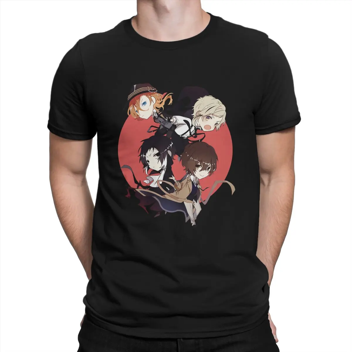 

Bungou Stray Dogs Wan Anime Man TShirt Characters T Shirt Original Streetwear New Trend