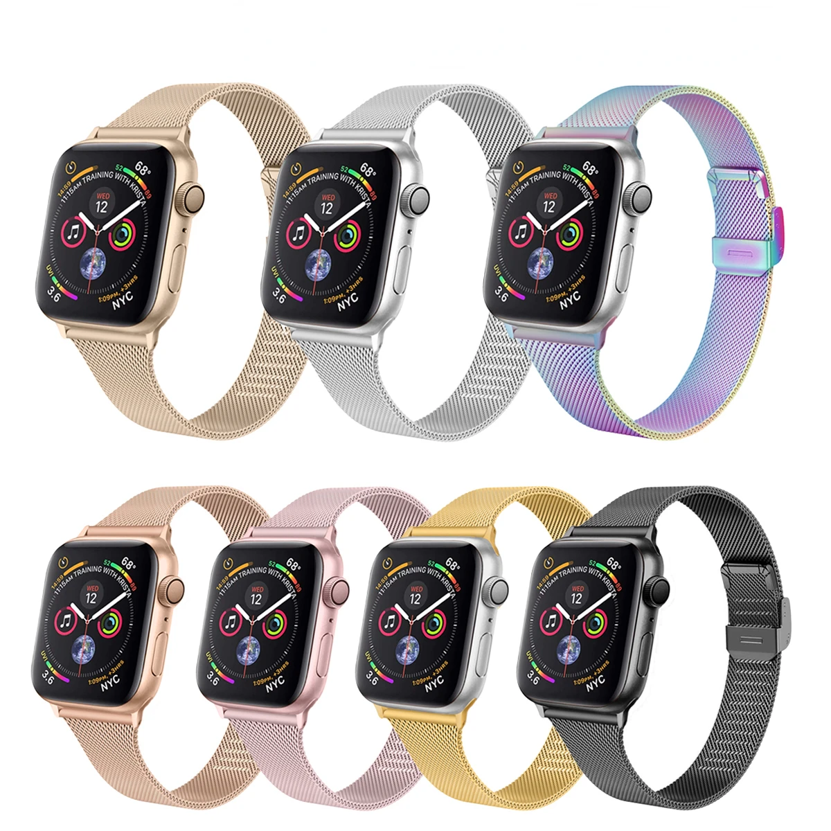 

Milanese Loop Bracelet Correa for Apple Watch Band Series7 6 SE 5 44mm 42mm Watch Straps for watch 4 3 2 1 38mm 40mm Accessories