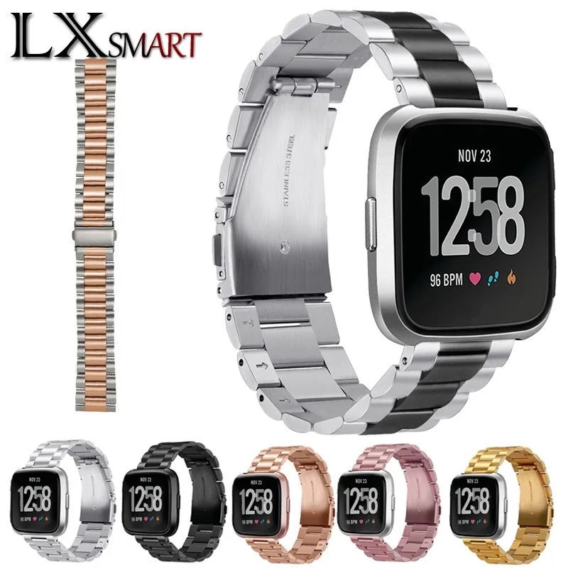 

Suitable for Apple stainless steel strap apple watch1/2/3/4/5/6 generation SE three-bead watch chain steel belt