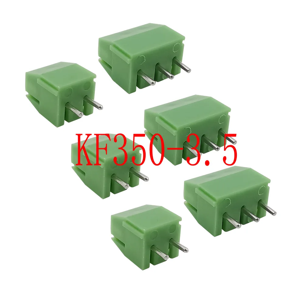 

KF350 2Pin 3Pin 3.5mm Pitch Straight PCB Screw Terminals Block Connector Spliceable Plug-in Screw Terminal for 24-18 AWG Cable