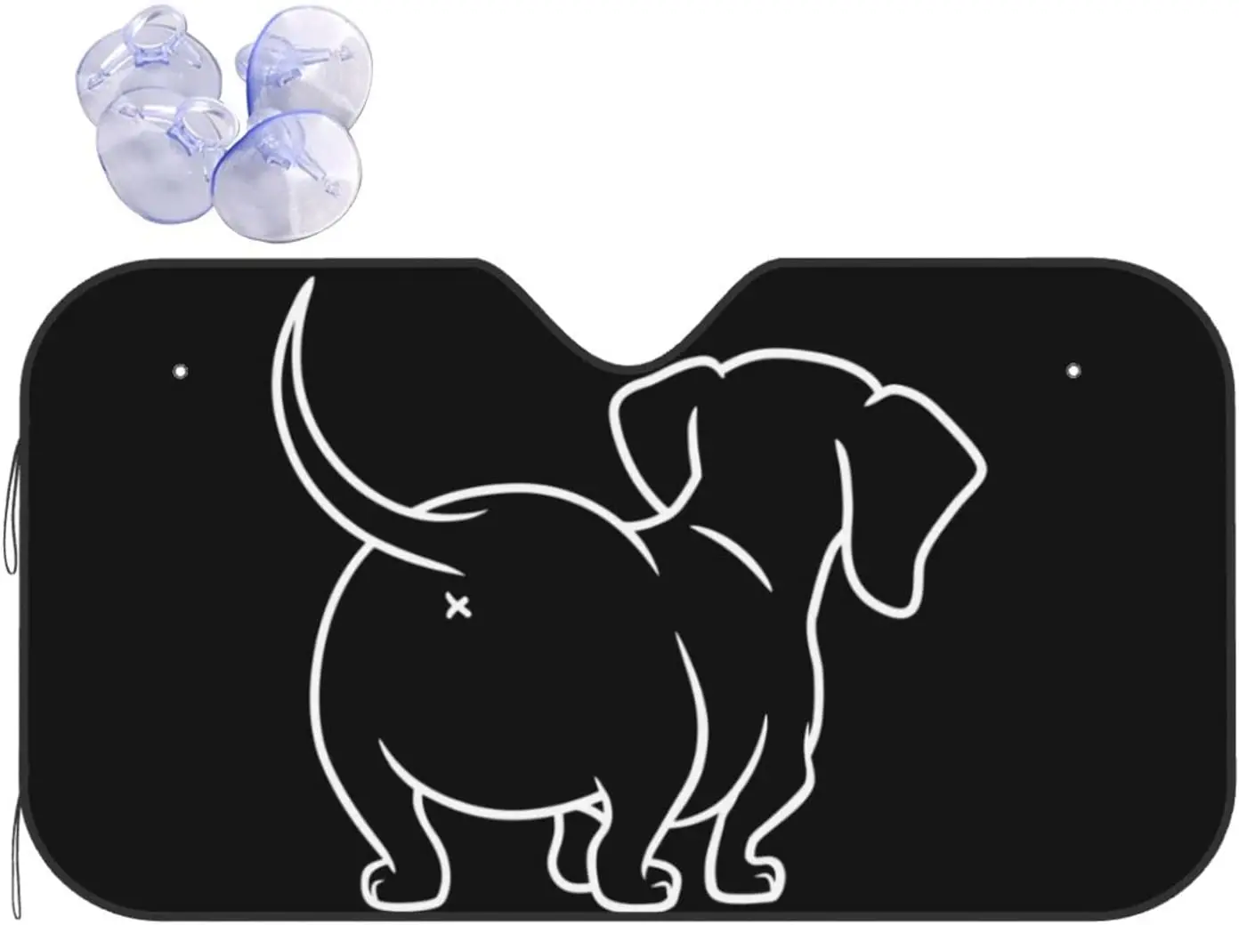 

Cute Dachshund Sausage Dog Windshield Sunshade for Car Truck & SFolding Car Sun Shade for Front Window Auto Sun Visor