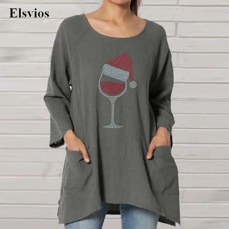 

Модная рубашка Стразы Рождественская чашка