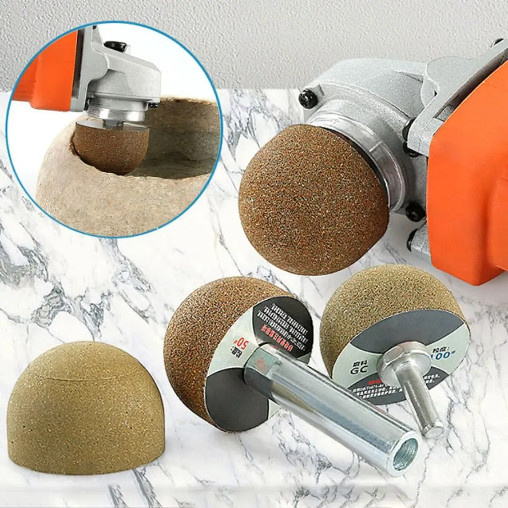 

Stone Pebble Inner Circle Internal Hole Mushroom Grinding Head Stones Engraving Diamond Brazed Polishing Wheel