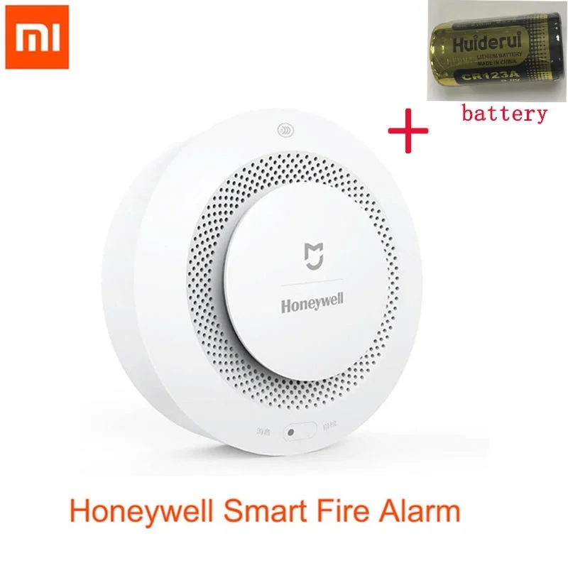 

Оригинальный Xiaomi Mijia Honeywell смарт-пожарная сигнализация с прогрессивным звуком фотоэлектрический датчик дыма Дистанционное соединение прил...