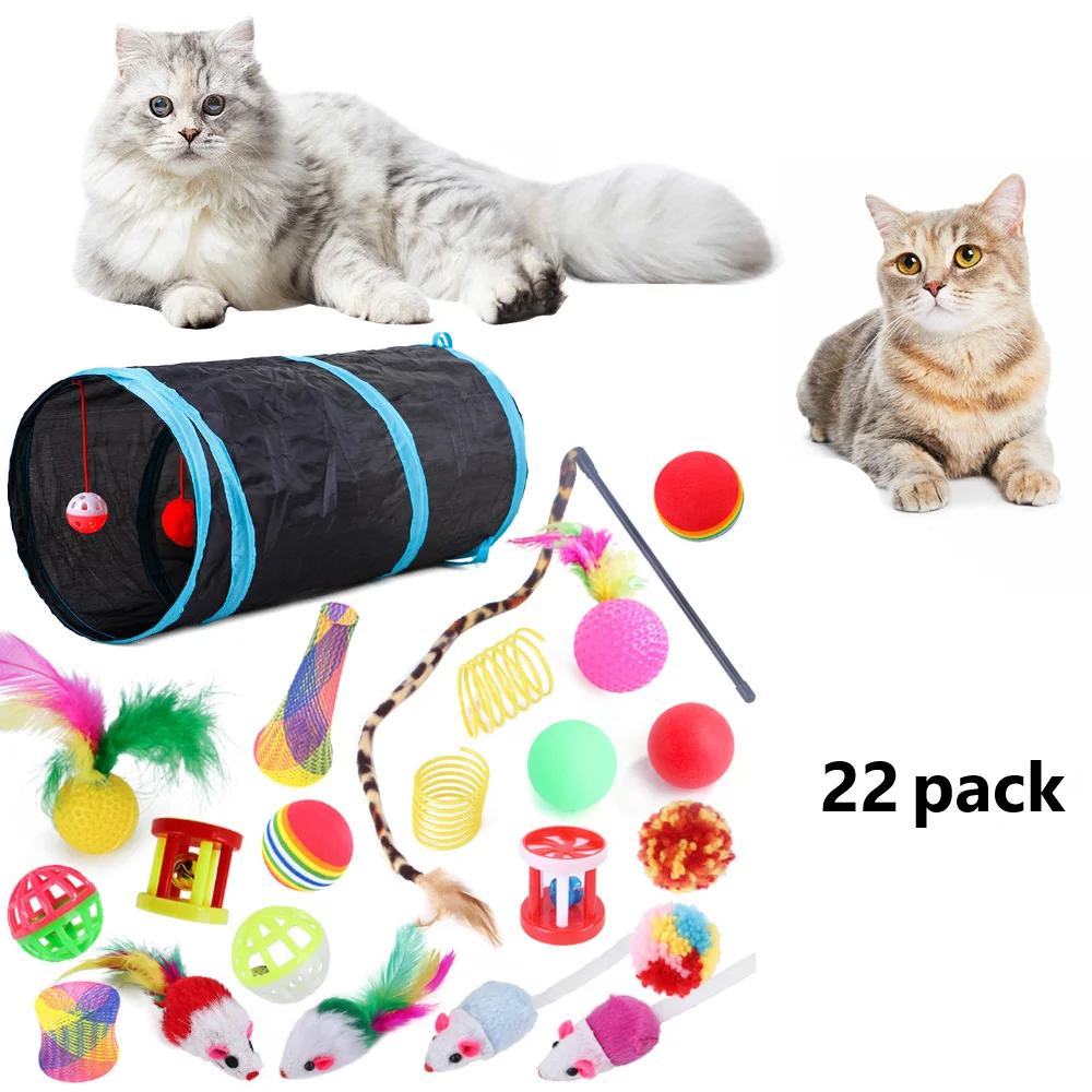

Cat Toys Mouse Shape Balls Foldable Cat Kitten Play Tunnel Chat Funny Cat Tent Mouse Supplies Simulation Fish Cat Accessories