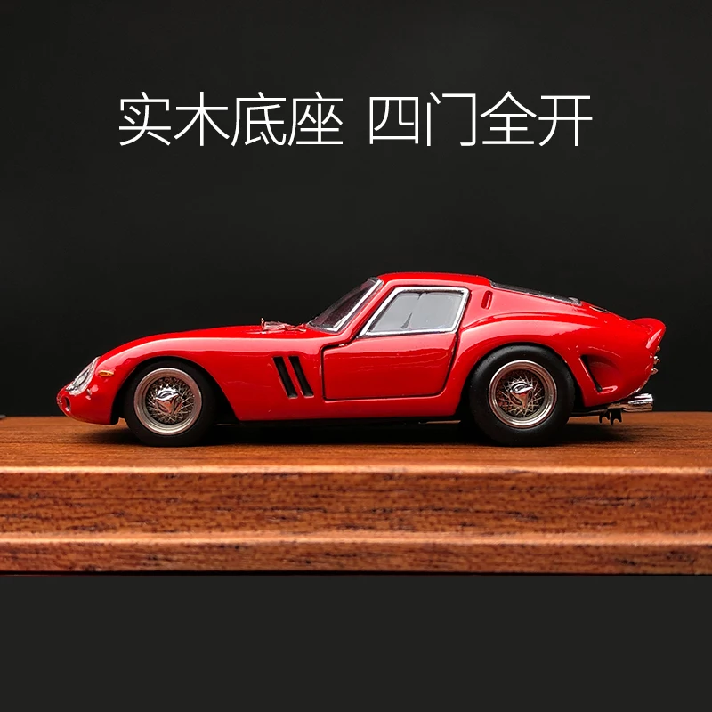 

PGM 1:64 red GTO250 classic car alloy full open model collection decoration gift
