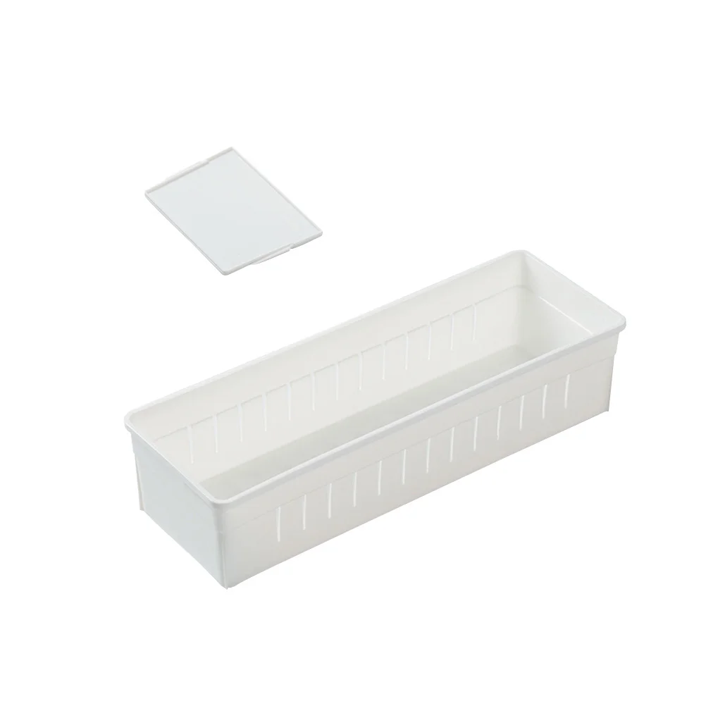 

Drawer Divider Bins Organizers Organizer Tableware Storage Container Desk Stackable Utensils Containers Clear Basket Box
