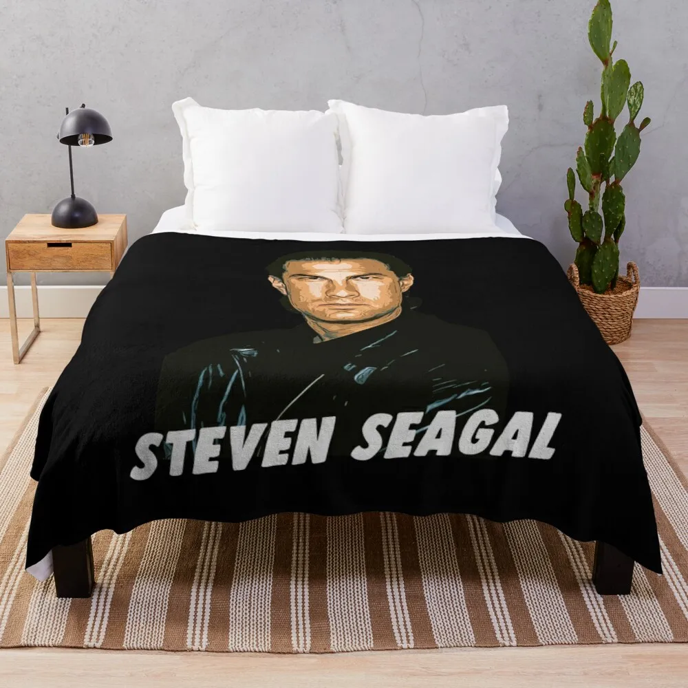 

Steven Seagal Artwork Throw Blanket Hair Blanket Beach Blanket