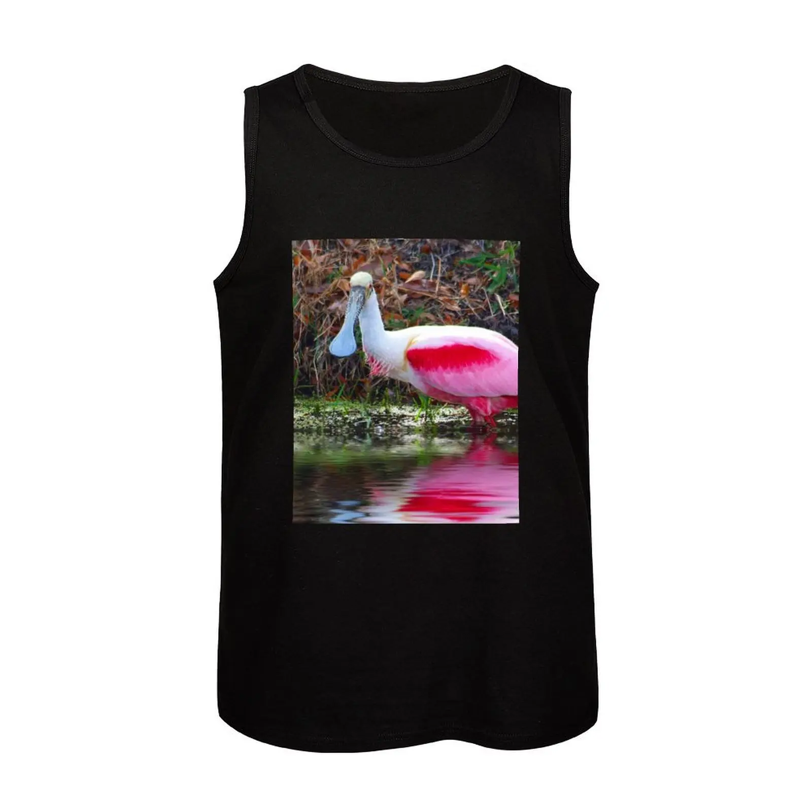 Фото Майка Roseate Spoonbill, аниме, одежда, аксессуары для спортзала, мужские жилеты без рукавов №4