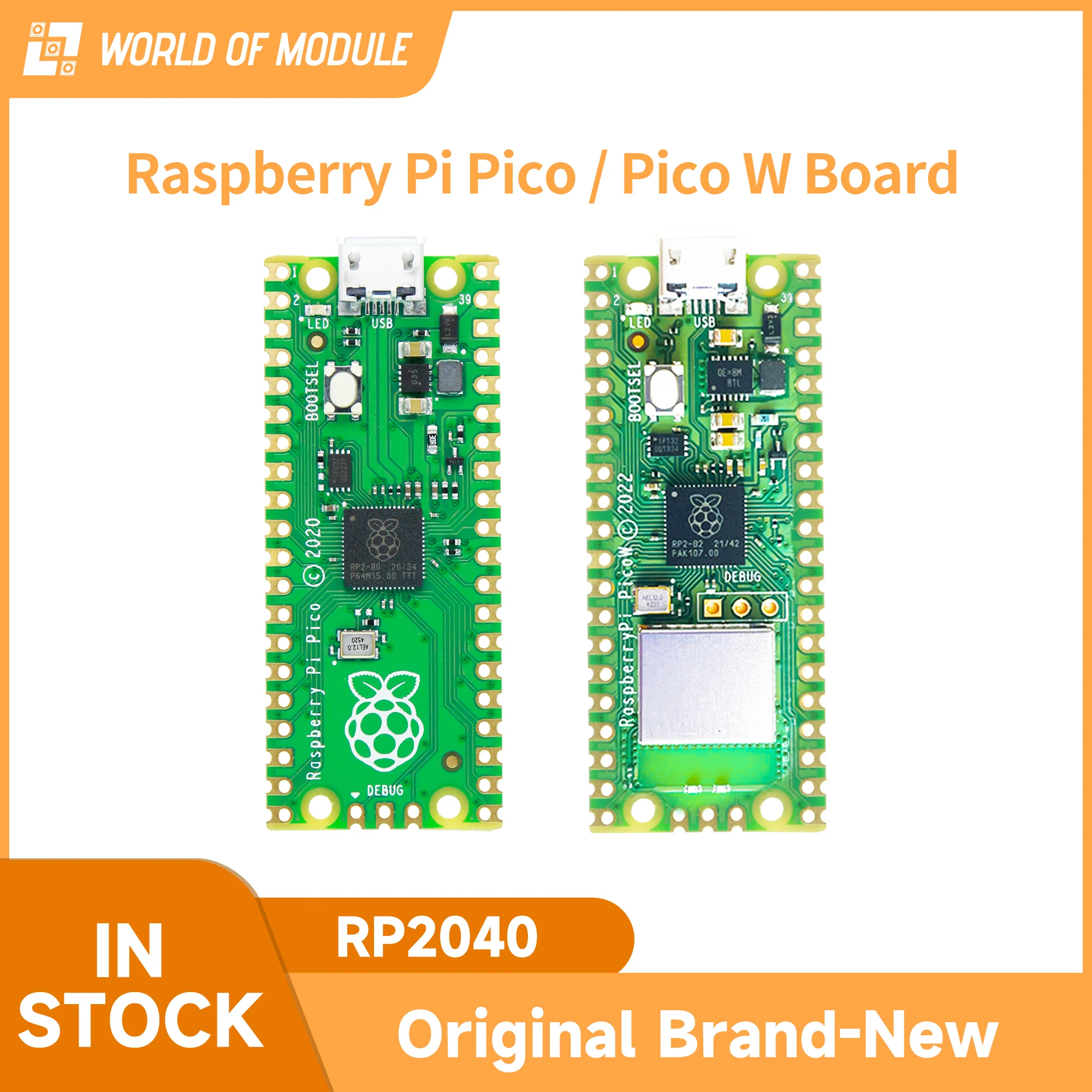 

Новый Raspberry Pi Pico W RP2040 двухъядерный КБ ARM Высокопроизводительный микроконтроллер доска спаянная дополнительно акриловый чехол Комплект