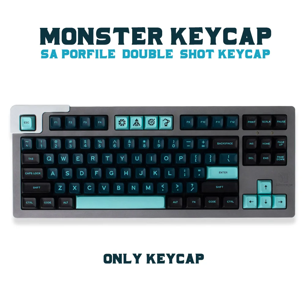 Клавиатура GMK, клоны Monster Keycap SA Porfile 171, клавиша Double Shot для 61/64/68/71/75/87/98/104, механическая клавиатура 7U Space Bar