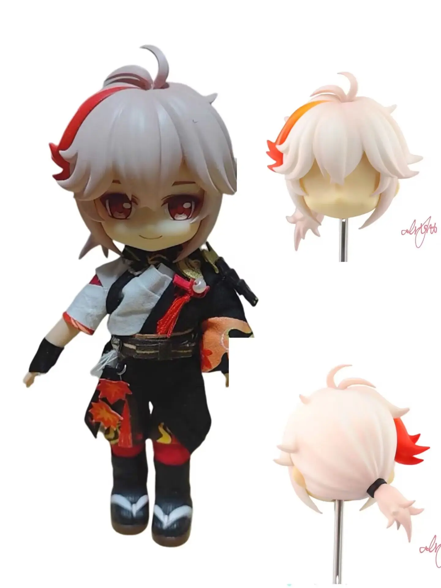 Парик для косплея Genshin Impact kaedeхара Kazuha ГСК волосы ручной работы OB11 OB22 1/12 BJD цветной