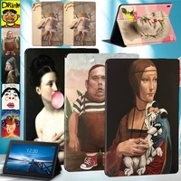 for lenovo tab m10 plus tb x606ftb x606xe10 tb x104f x104l case funny pictures leather tablet cover for tab m10 tb x605fm7m8