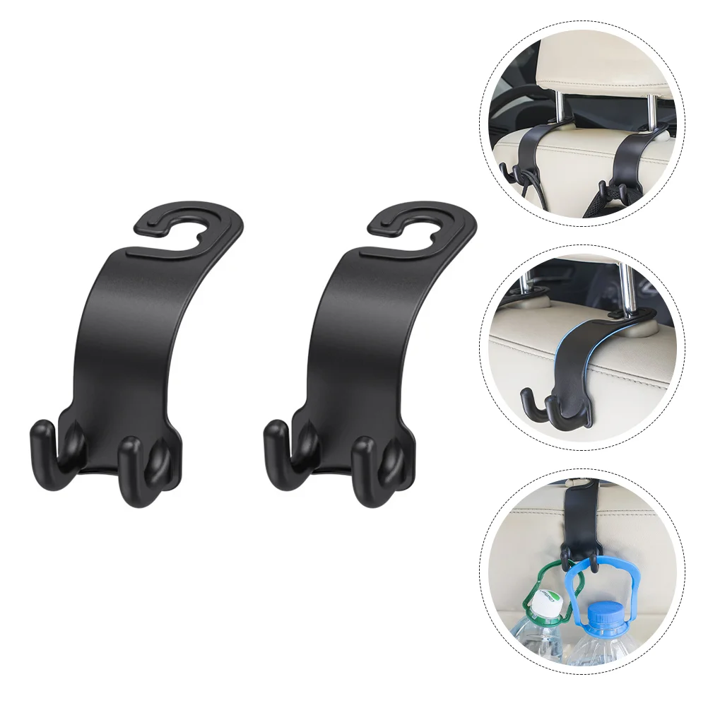 

2pcs Water Bottles Backseat Hook Car Storage Hooks Groceries Bag Headrest Hook