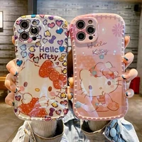 2022 new hello kitty cartoon phone cases for iphone 11 pro maxxr xs 12 mini max x 78plus se y2kgirl soft silicone cover gift