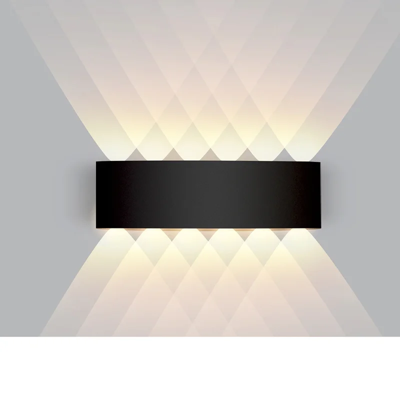

Waterproof LED Wall Lamp Outdoor Waterproof Garden Lighting Aluminum AC86-265 Indoor Bedroom Living Room Stairs Wall Light