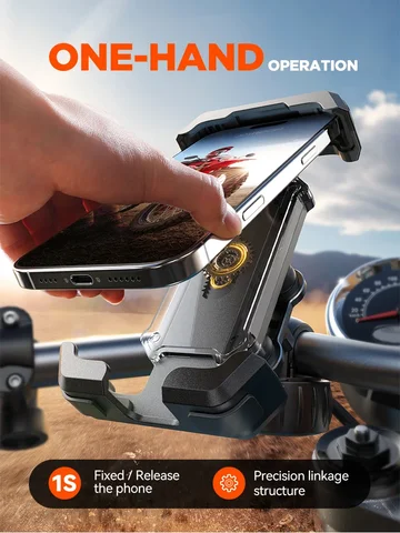 Joyroom анти-тремтящийся велосипедный держатель для телефона, быстрая установка, велосипедное крепление для телефона на мотоцикле с гашением вибрации для телефонов 4,7-7 дюймов