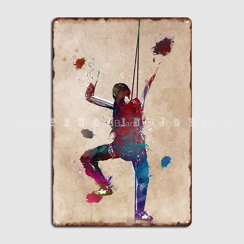 

Climbing #Climbing #Sport Metal Sign Vintage Wall Pub Wall Plaque Club Bar Tin Sign Posters