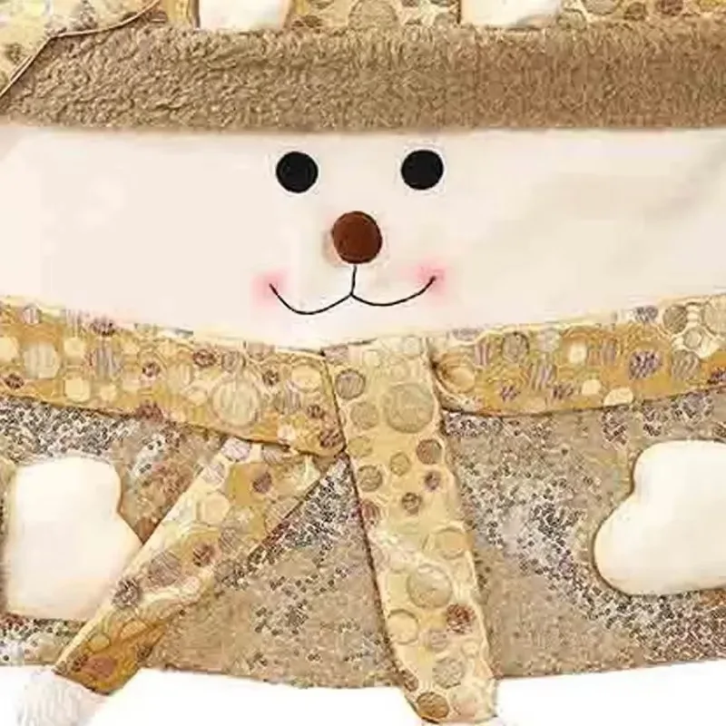 Рождественские чехлы на спинку стула Искусственный/Снеговик/Лось обеденная