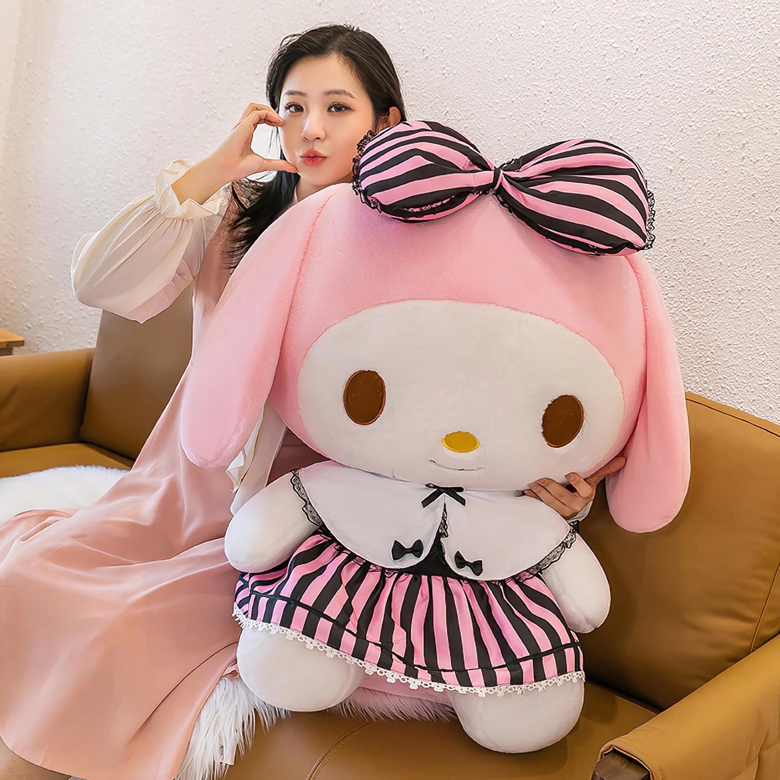 60 см мультяшная плюшевая игрушка Sanrio Kuromi милая моя мелодия мягкая тряпичная