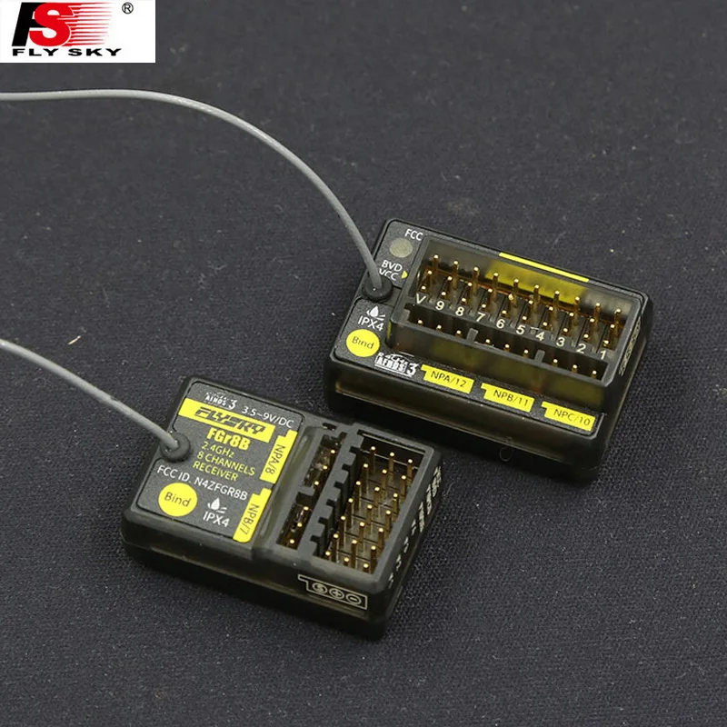 Приемник FLYSKY FGR8B FGr12B 2,4 ГГц каналов PWM PPM Ibus для AFHDS3 передатчиков для радиочастотных модулей PL18/ NB4 /NB4 Lite Радиоуправляемый автомобиль Лодка