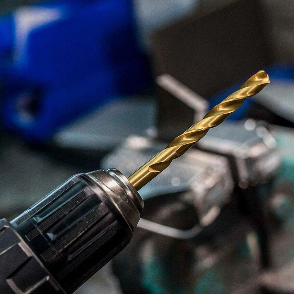 25 шт. набор кобальтовых спиральных сверл HSS M35 прямой хвостовик с металлическим