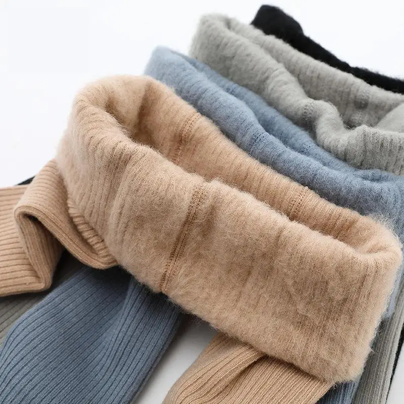 

Winter Infant Kids Plus Velvet Pantyhose Children's Leggings Thickening Children's Babys Big PP Pantyhose