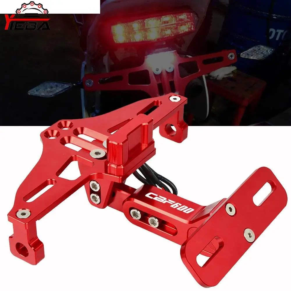 

Motorcycle Accessories Rear License Plate Mount Holder With LED Light For Honda CBF600/SA CBF600 2010 2011 2012 2013 2014 2015