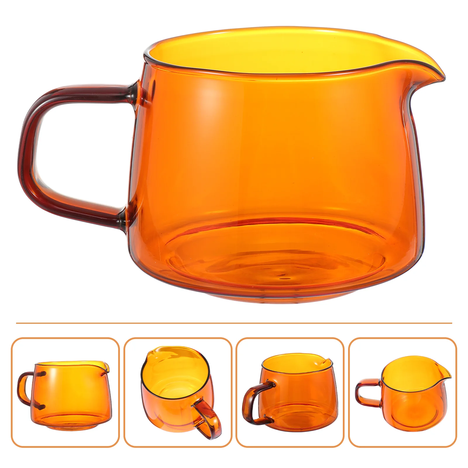 

Glass Cup Coffee Pitcher Tea Water Glasses Cups Container Drinking Mugs Pot Mugcreamer Cream Personality Clear Soup