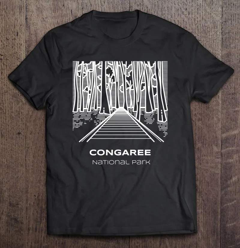 

Лучшая футболка Congaree для походов в национальном парке, мужские футболки, мужская одежда, Женская футболка оверсайз с графическим принтом