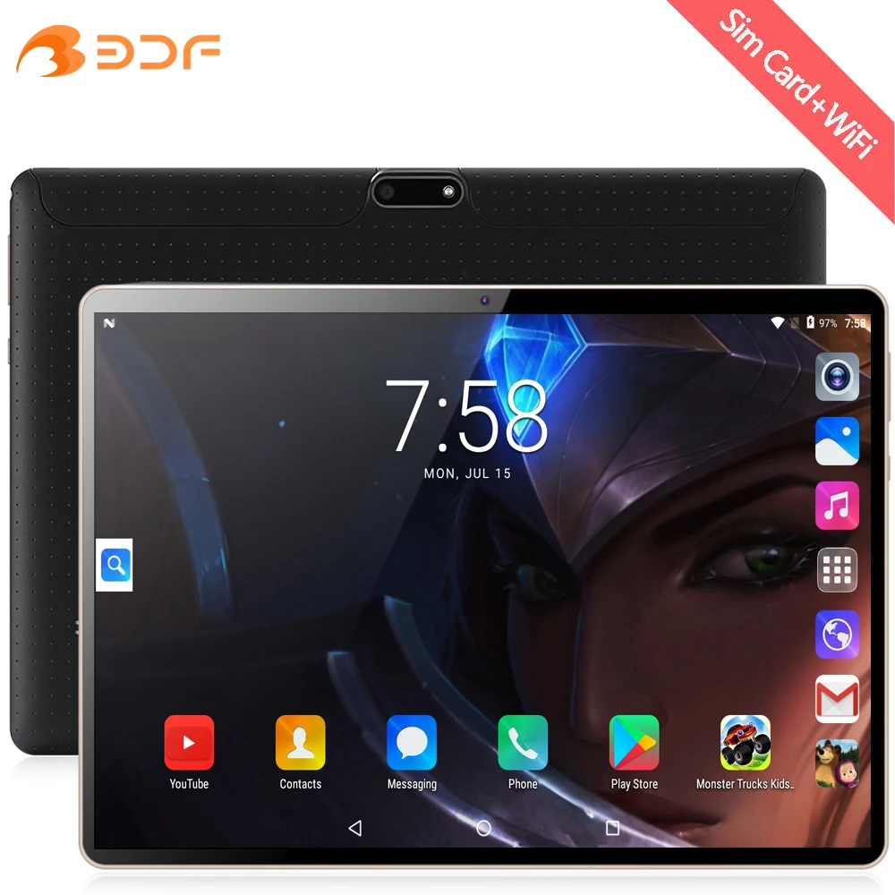 

Планшет с 10,1-дюймовым дисплеем, ОЗУ 2 Гб, ПЗУ 2 Гб, Android 10,1