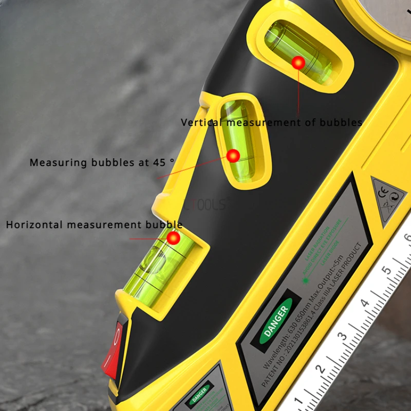 Лазерный уровень многофункциональный красный зеленый внешний Нивелир высокая