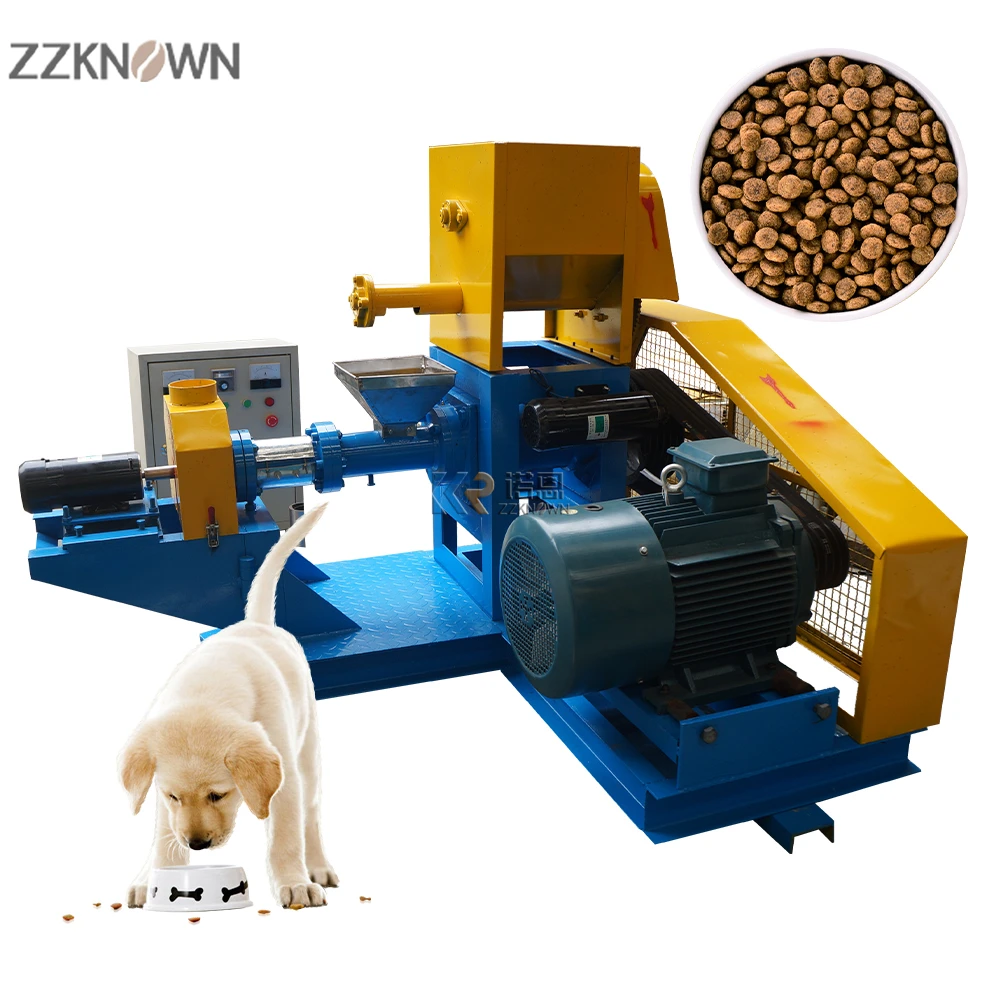

Dog Cat Pets Feed Processing Equipment Food Maize Puffing Cereal Floating Fish Extruder