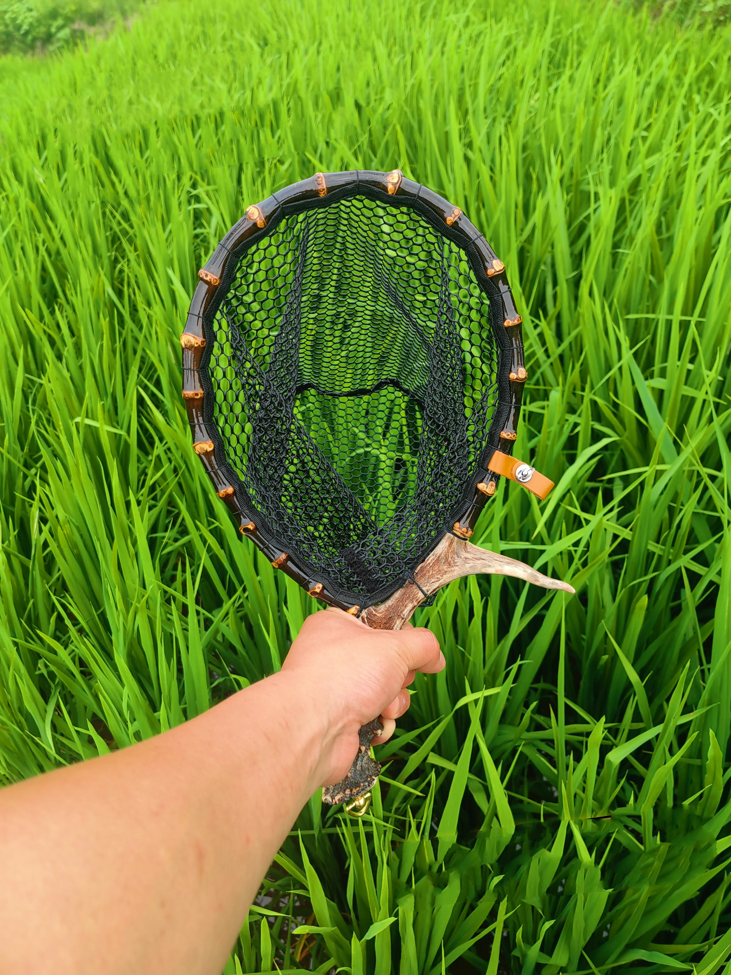 Ручная работа искусственная ручная сеть для ловли нахлыстом маленькая