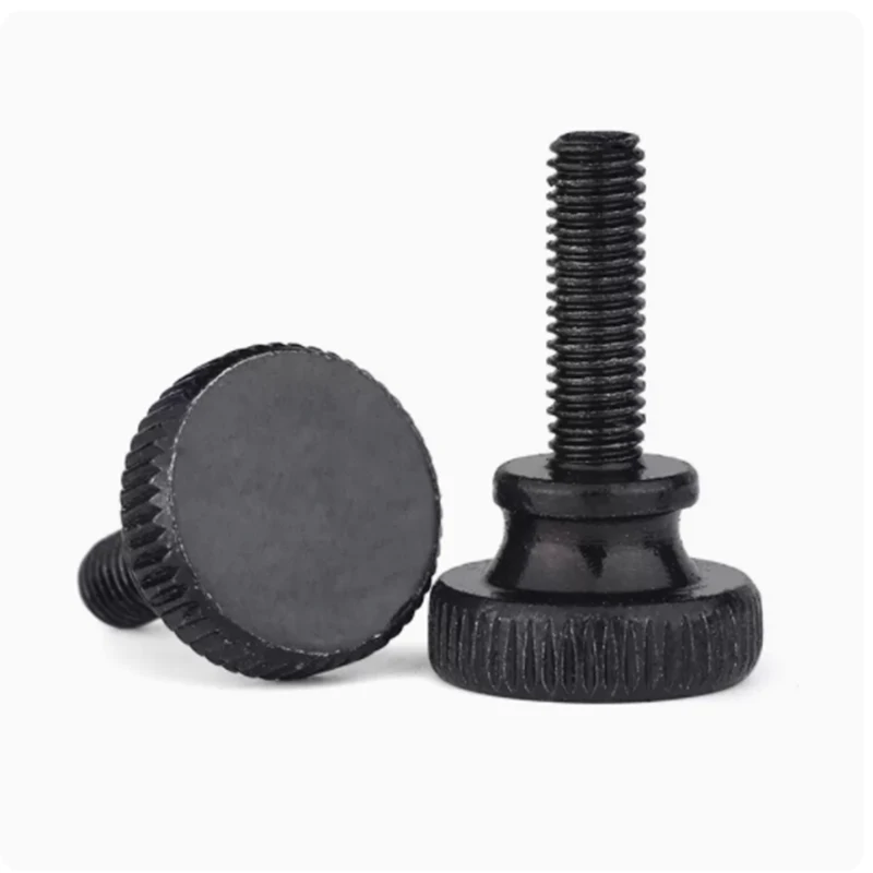Черная стальная накатка M3 M4 M5 M6 M8 M10 GB834, высокоступенчатая головка, ручная затяжка, винт для большого пальца, занавеска, настенный стеклянный замок, регулировка